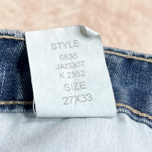 Vintage Y2K Vanity Jeans Blue Denim Medium Wash Boot Cut Slight Flare Mid Rise - Picture 5 of 10